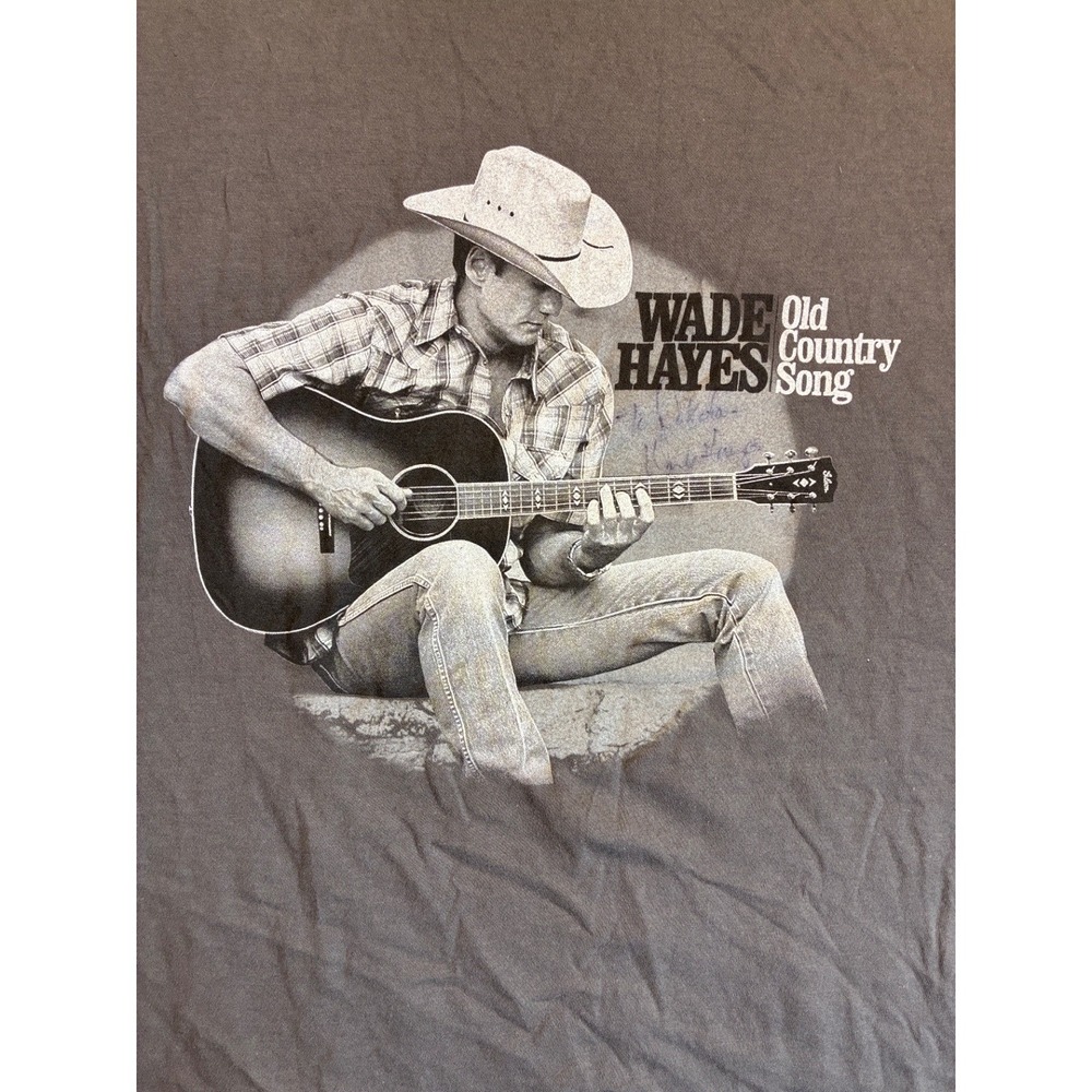 Wade Hayes Old Country Song Graphic T Shirt Anvil XL Gray Men